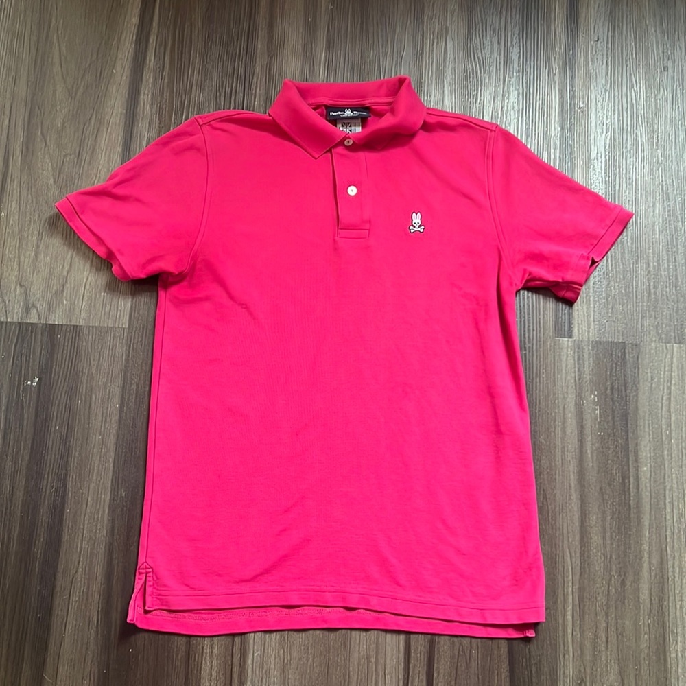 🌟Psycho Bunny Hot Pink Polo Cotton Size 4/Small